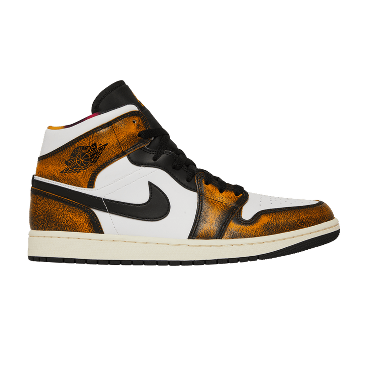 Air Jordan 1 Mid SE Orange Wear Away