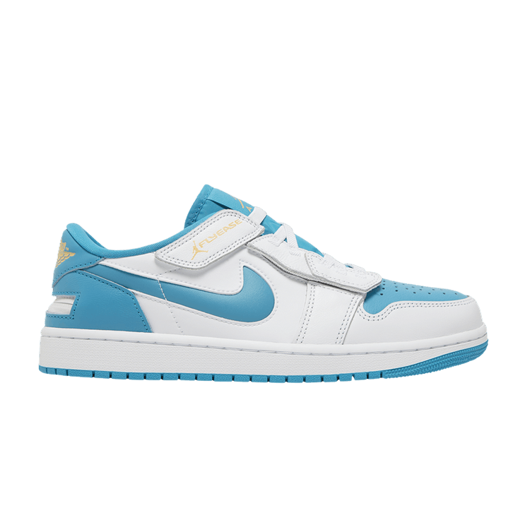 Air Jordan 1 Low FlyEase White Aquatone Celestial Gold
