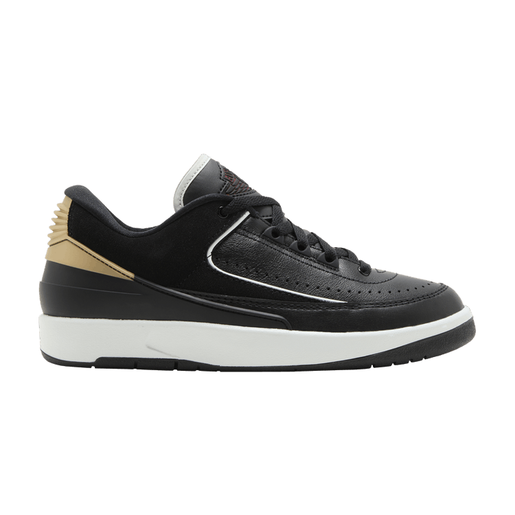 Air Jordan 2 Retro Low Black Metallic Gold (Women's)