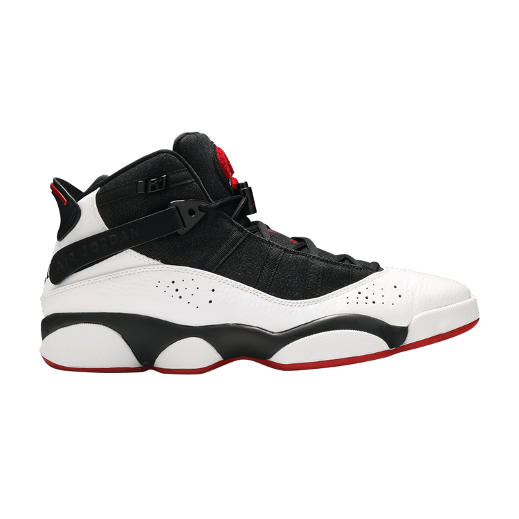 Air Jordan 6 Rings Black White Gym Red