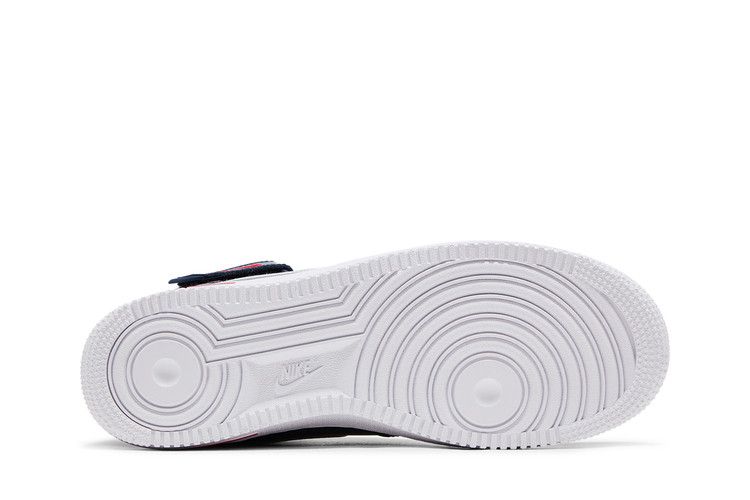 Nike Air Force 1 '07 Mid Obsidian University Red White Wolf Grey (Women's) Sneakers