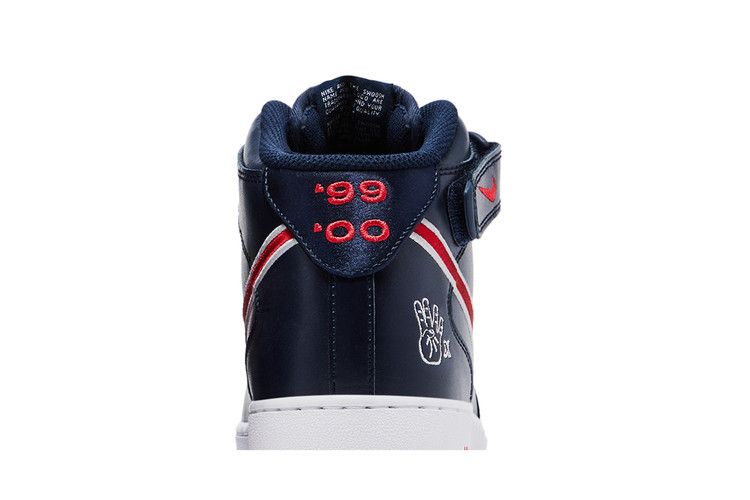 Nike Air Force 1 '07 Mid Obsidian University Red White Wolf Grey (Women's) Sneakers