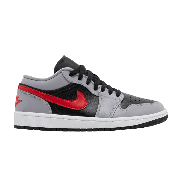 Air Jordan 1 Low Cement Grey Fire Red (Women's)