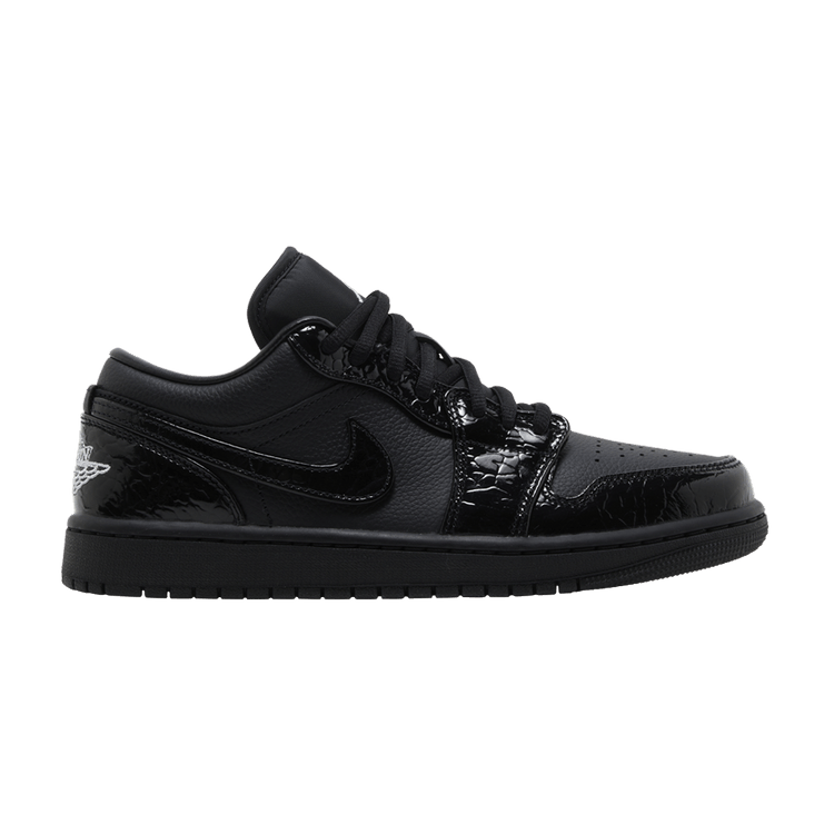 Air Jordan 1 Low SE Patent Elephant Black (Women's)