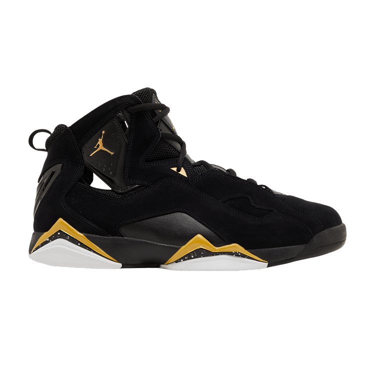 Air Jordan True Flight Black White Metallic Gold