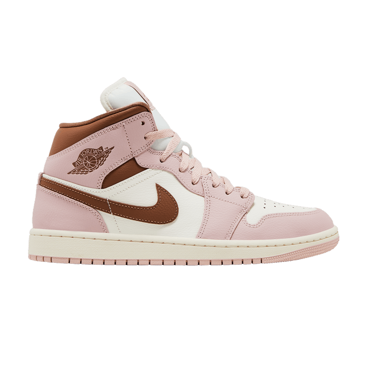 Air Jordan 1 Mid Pink Oxford Brown (Women's)