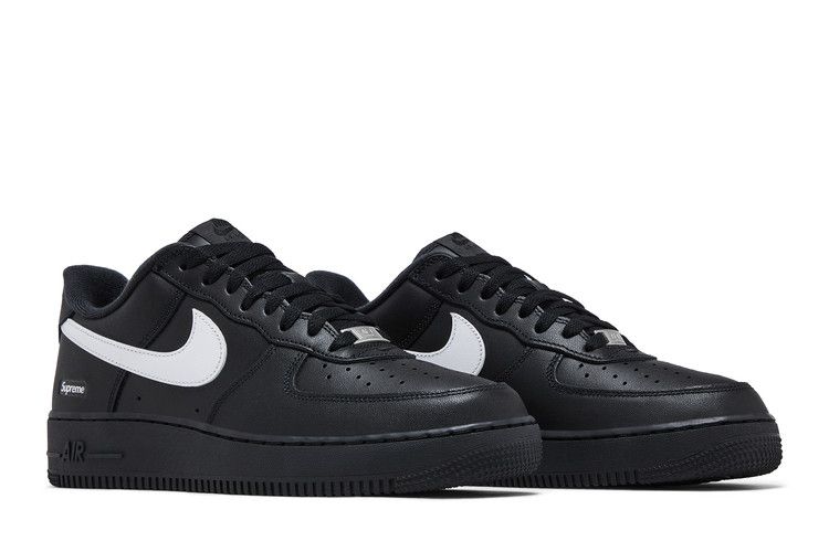 Nike Air Force 1 Low Supreme Black White Sneakers