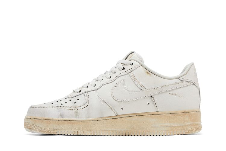 Nike Air Force 1 Low .SWOOSH Dirty Triple White Sneakers