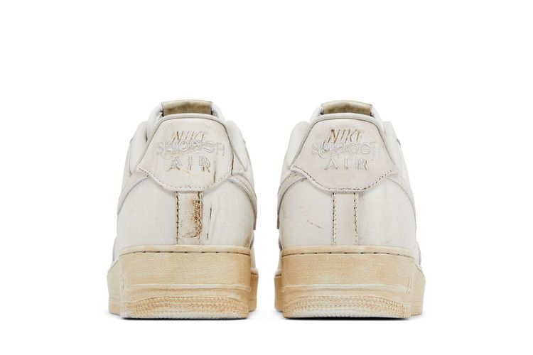 Nike Air Force 1 Low .SWOOSH Dirty Triple White Sneakers