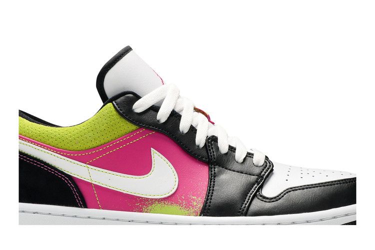 Air Jordan 1 Low Black Active Fuchsia Cyber