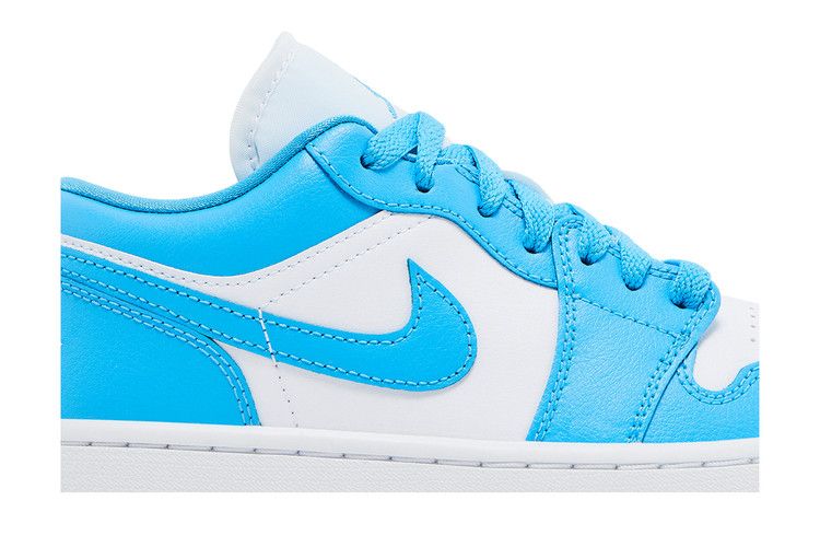 Air Jordan 1 Low White Gum Light Brown Dark Powder Blue (Women's)