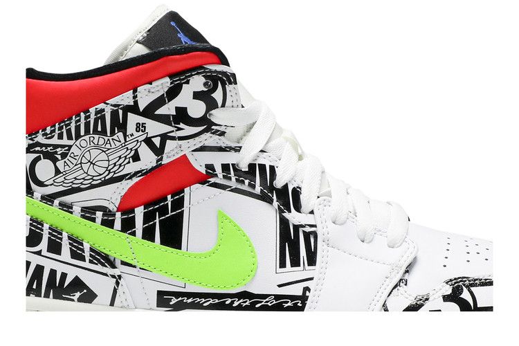 Air Jordan 1 Mid All Over Logos