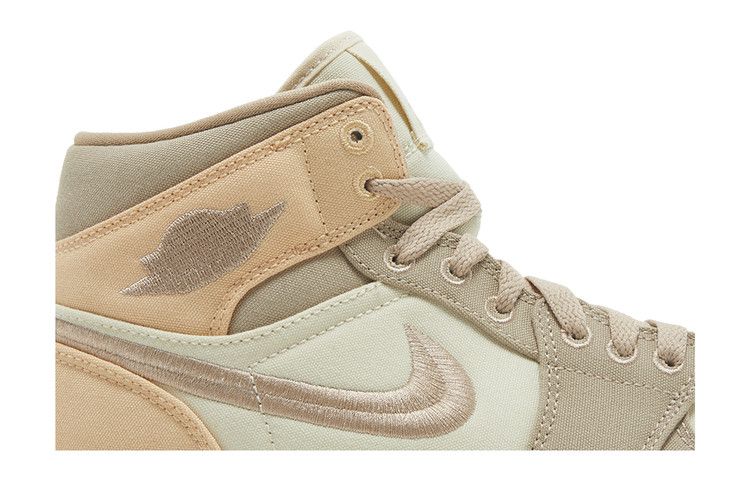 Air Jordan 1 Mid SE Canvas Khaki (Women's)
