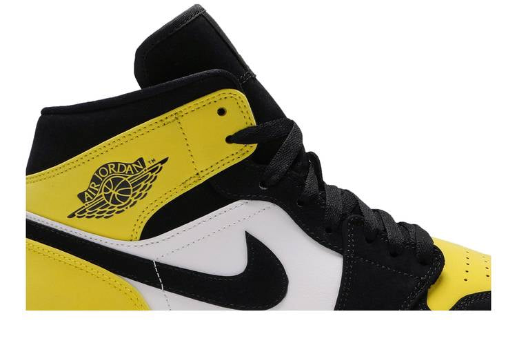 Air Jordan 1 Mid Yellow Toe Black