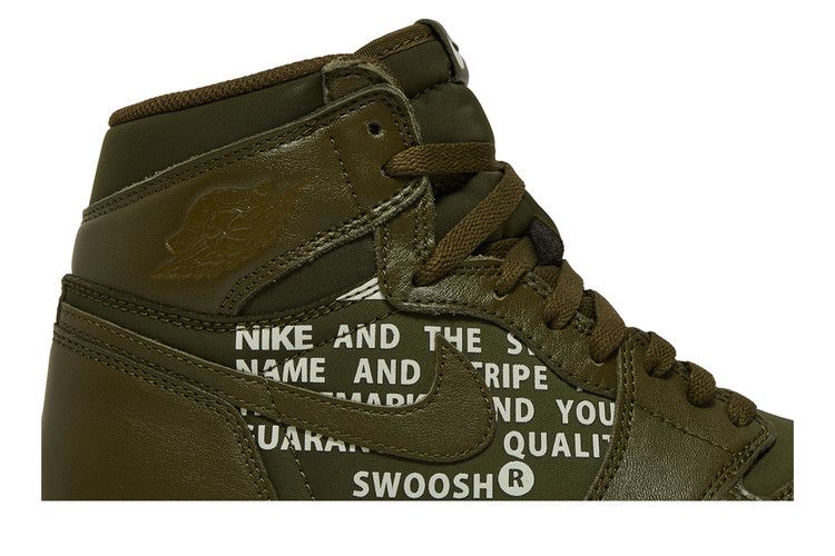 Air Jordan 1 Retro High Olive Canvas