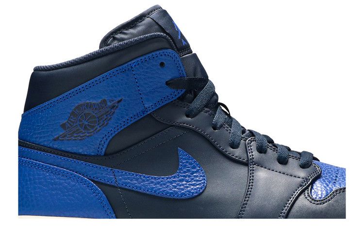 Air Jordan 1 Mid Obsidian Game Royal
