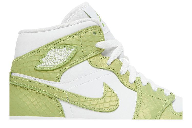 Air Jordan 1 Mid Green Python (Women's)