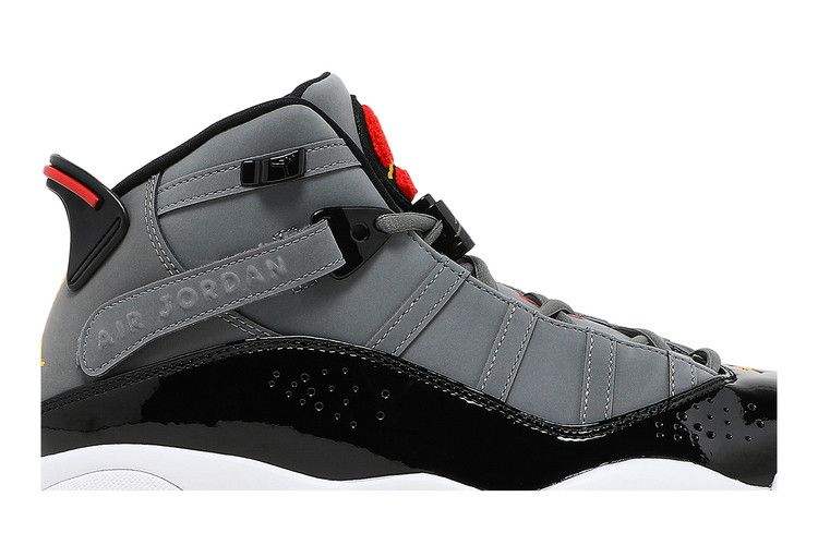 Air Jordan 6 Rings Smoke Grey Black Red Gold