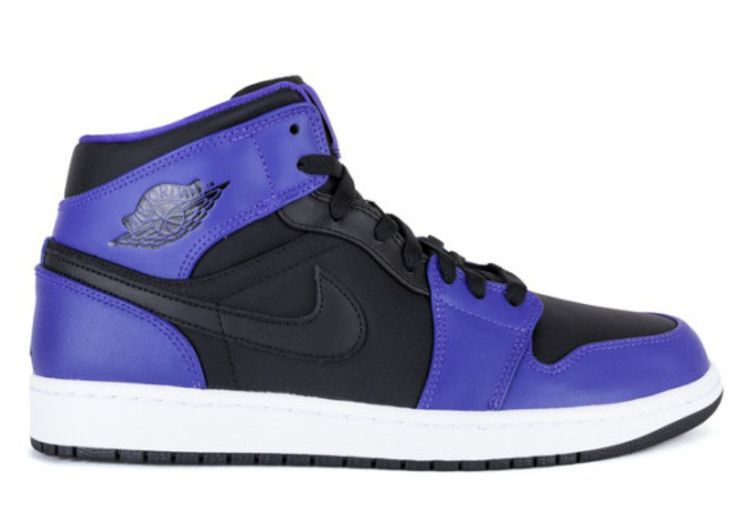 Air Jordan 1 Mid Black Dark Concord (2014)
