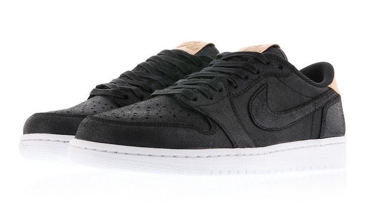 Air Jordan 1 Retro Low OG Black Vachetta