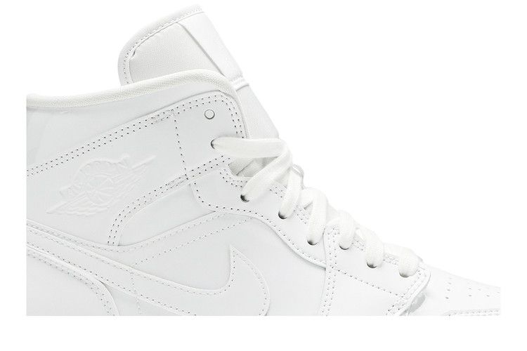 Air Jordan 1 Mid Triple White (Women's)