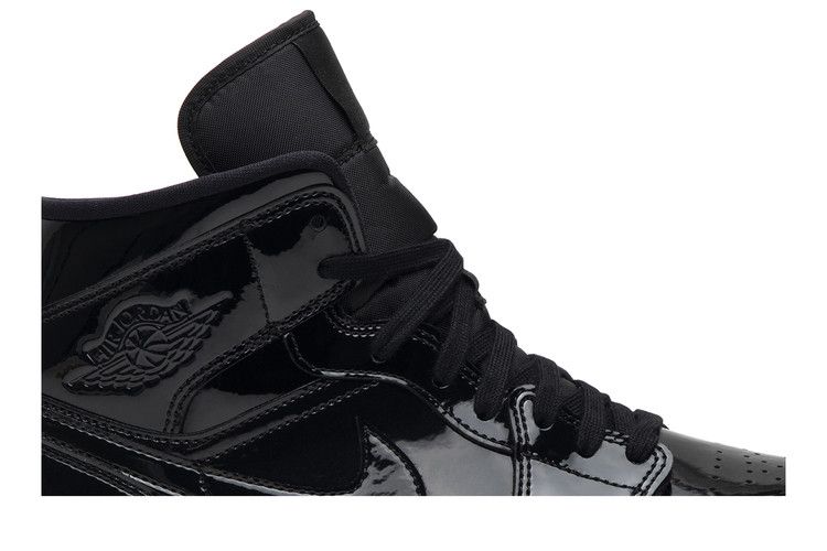 Air Jordan 1 Mid SE Triple Black Patent (Women's)