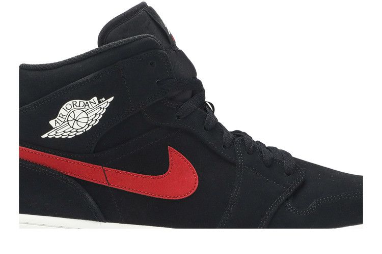 Air Jordan 1 Mid Multi-Color Swoosh Black