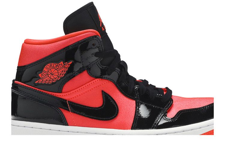 Air Jordan 1 Mid Hot Punch Black (Women's)