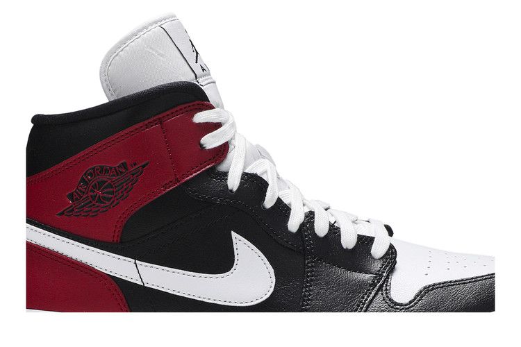 Air Jordan 1 Mid Black Noble Red (Women's)