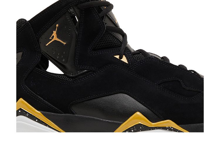 Air Jordan True Flight Black White Metallic Gold