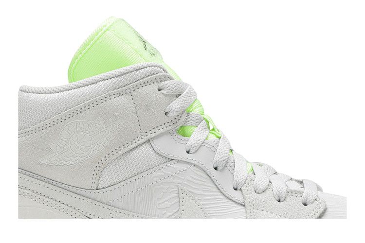Air Jordan 1 Mid Vast Grey Ghost Green (Women's)