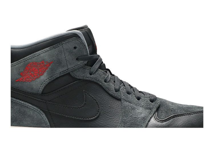 Air Jordan 1 Retro Mid Black Gym Red Anthracite