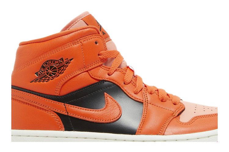 Air Jordan 1 Mid SE Rush Orange Crimson Bliss (Women's)