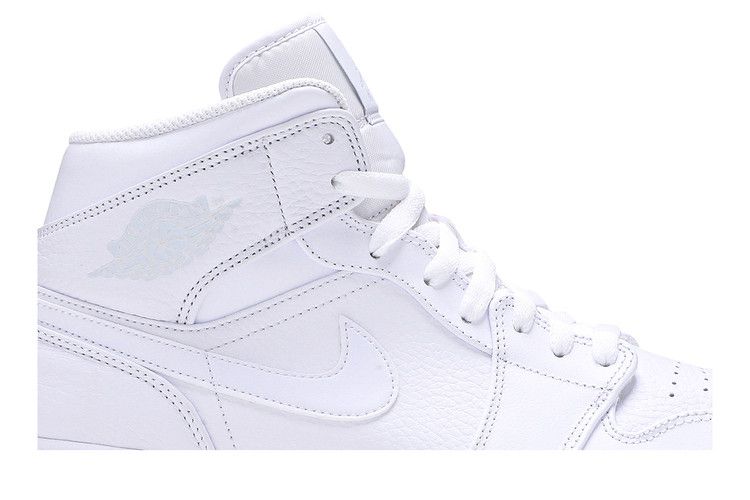 Air Jordan 1 Mid Triple White (2018)