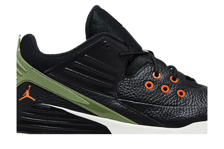 Air Jordan Max Aura 5 Black Bright Mandarin Sail Sky J Light Olive