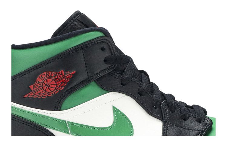 Air Jordan 1 Mid Green Toe