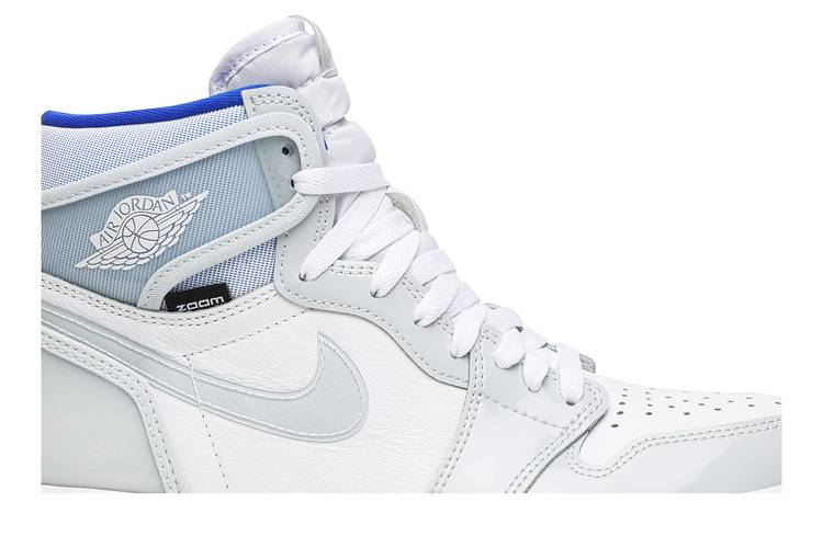 Air Jordan 1 Retro High Zoom White Racer Blue