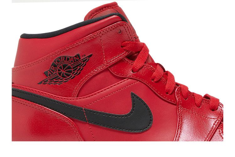 Air Jordan 1 Mid Gym Red Black Patent