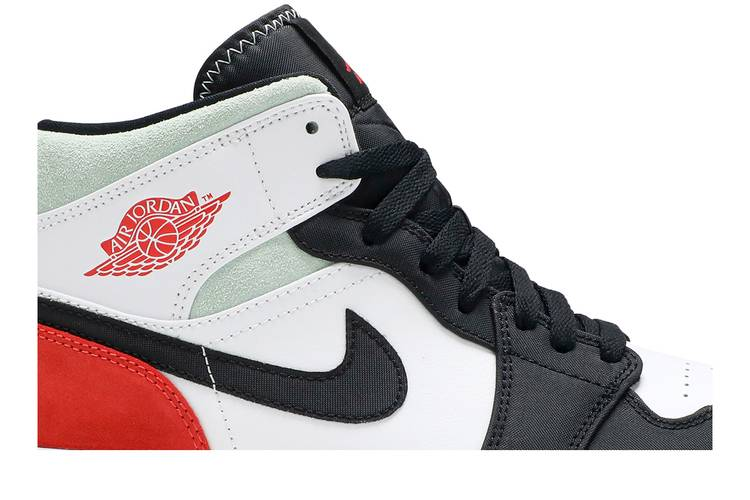 Air Jordan 1 Mid SE Red Black Toe