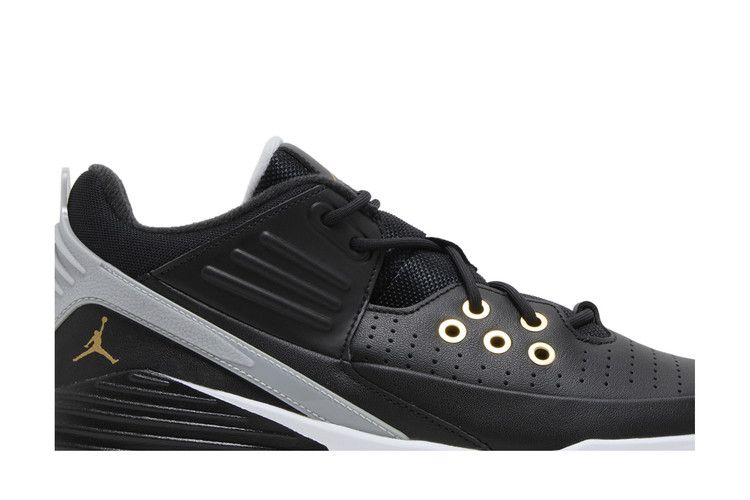 Air Jordan Max Aura 5 Black White Wolf Grey Metallic Gold