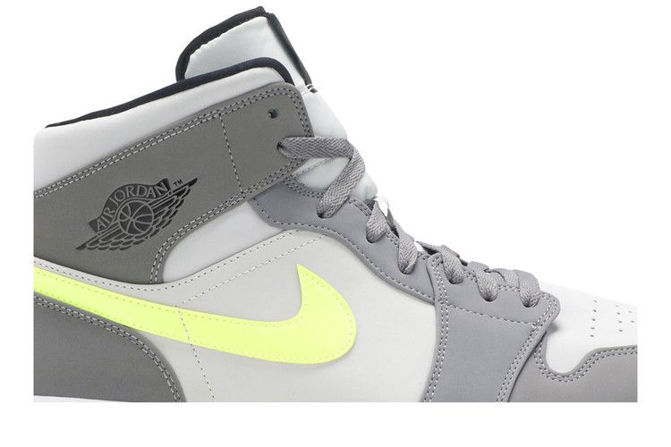 Air Jordan 1 Mid Gunsmoke Volt