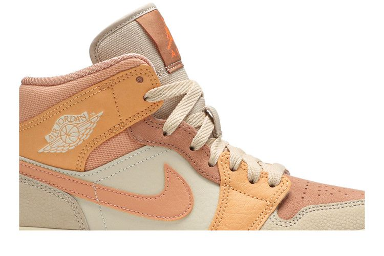 Air Jordan 1 Mid Apricot Orange (Women's)