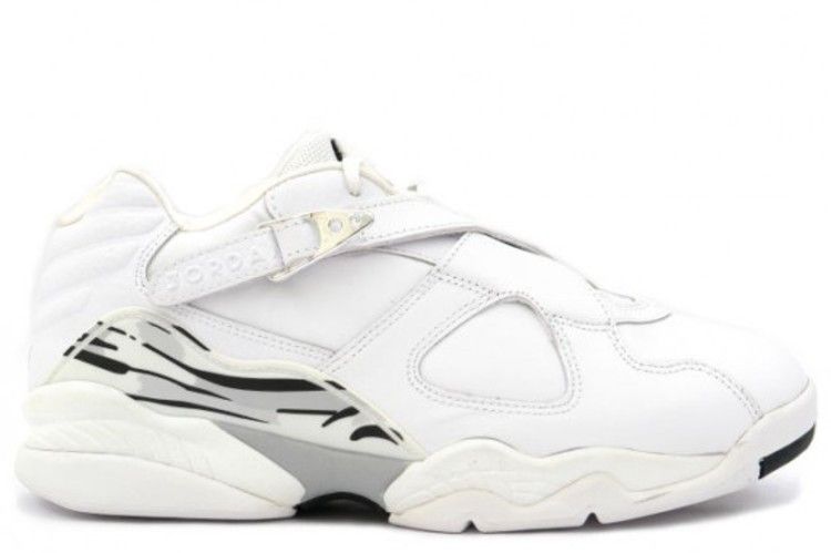 Air Jordan 8 Retro Low White Metallic Silver