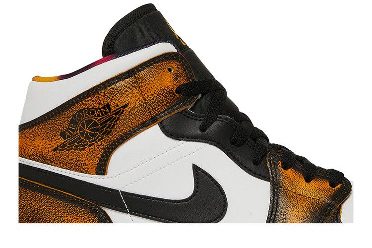 Air Jordan 1 Mid SE Orange Wear Away