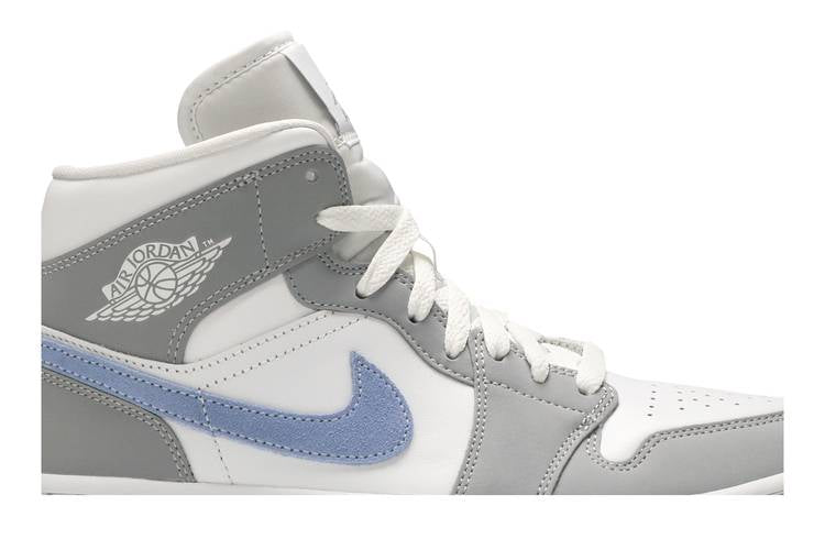 Air Jordan 1 Mid Wolf Grey Aluminum (Women's)