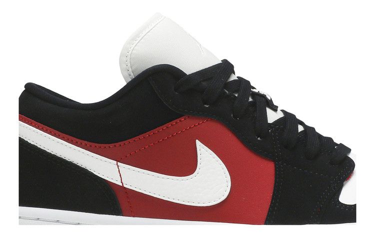 Air Jordan 1 Low Black White Gym Red (Women's)