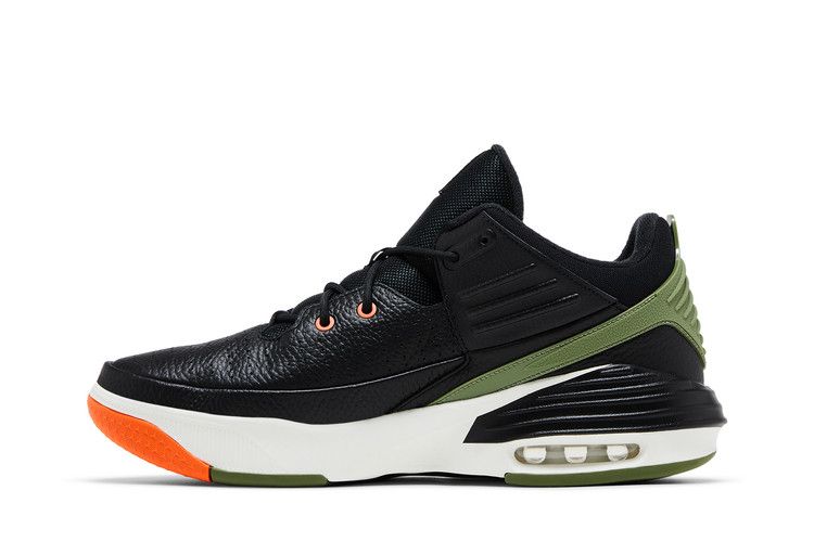 Air Jordan Max Aura 5 Black Bright Mandarin Sail Sky J Light Olive