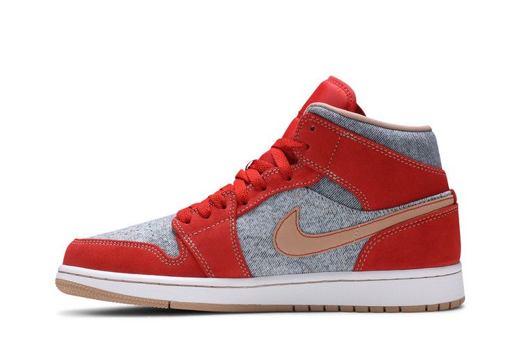 Air Jordan 1 Mid Denim Red
