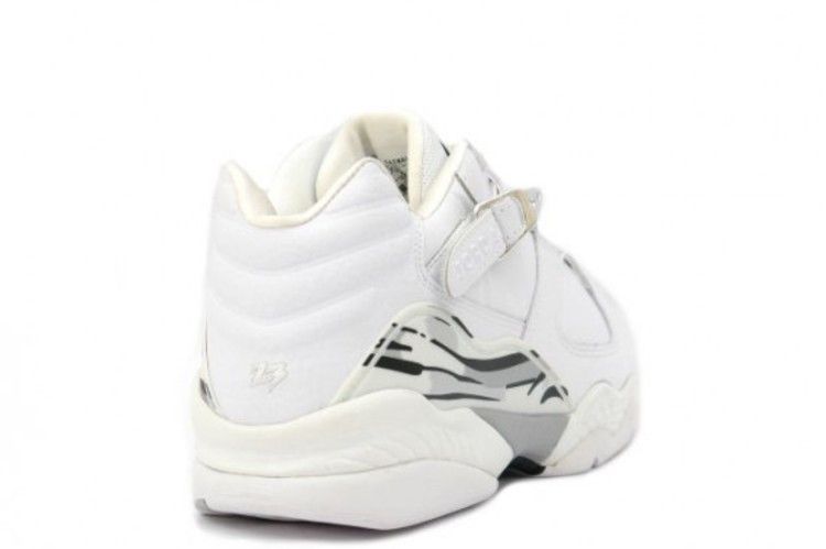 Air Jordan 8 Retro Low White Metallic Silver