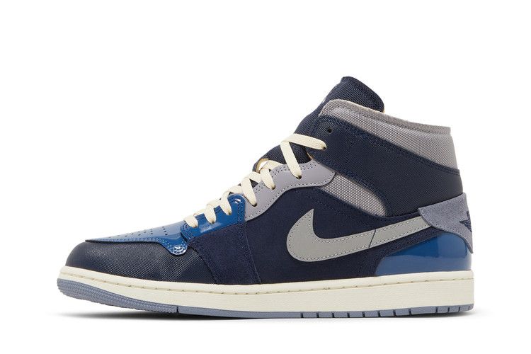 Air Jordan 1 Mid SE Craft Obsidian French Blue Ashen Slate White
